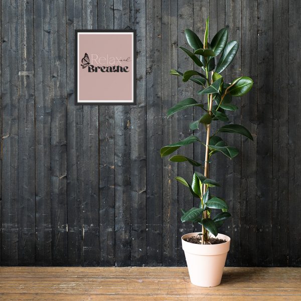 Relax & Breathe Framed poster - Image 3