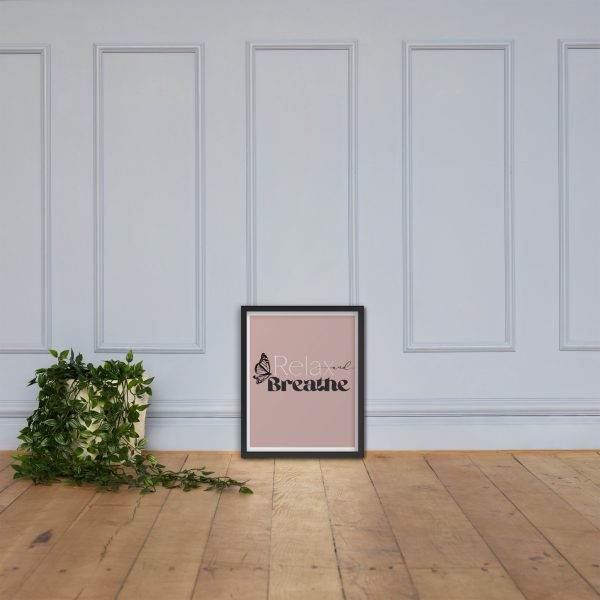 Relax & Breathe Framed poster - Image 2