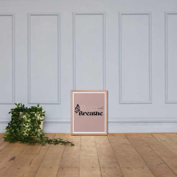 Relax & Breathe Framed poster - Image 6