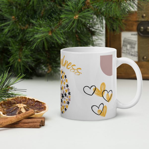 Mindfulness White glossy mug - Image 3