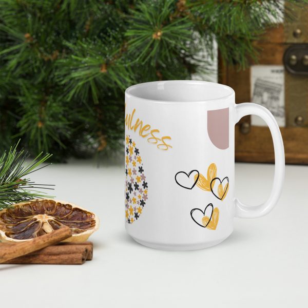 Mindfulness White glossy mug - Image 5