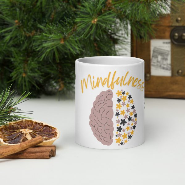 Mindfulness White glossy mug - Image 9